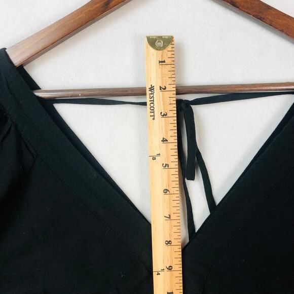 Old Navy Embroidered Flutter-Sleeve Dress XL Black and White Tiered EUC - Picture 9 of 16